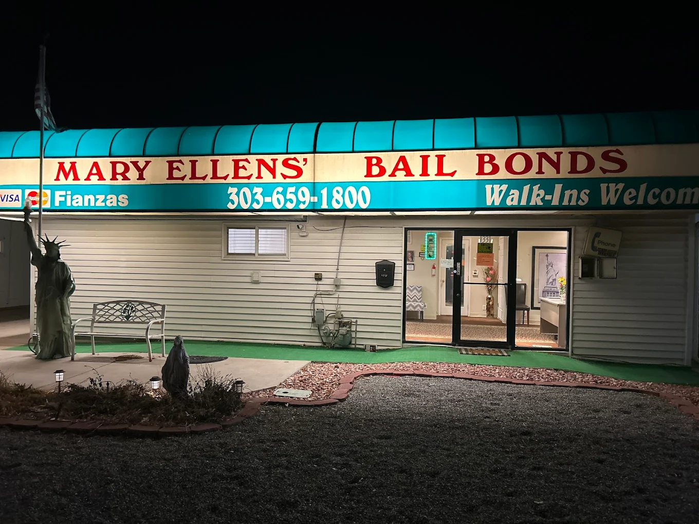 Mary Ellen's Bail Bonds family-owned office in Brighton, Colorado - serving Adams County since 1986
